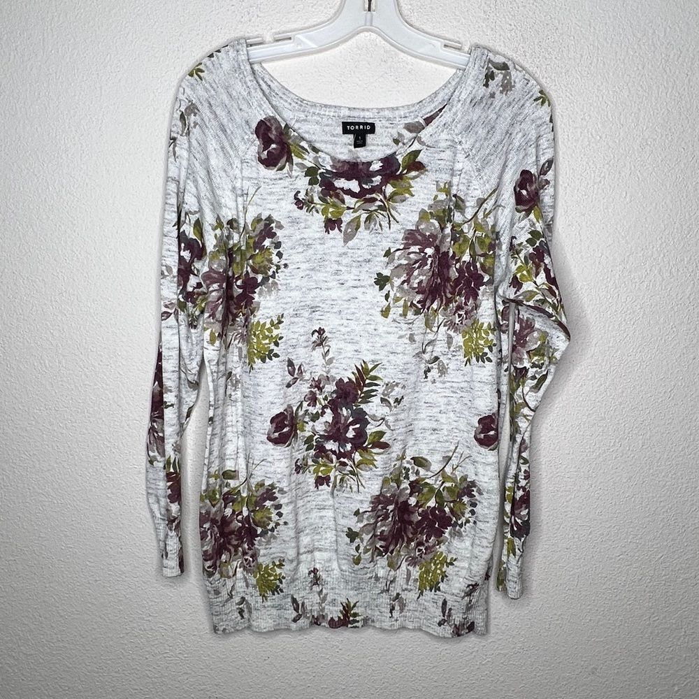 Torrid Floral Sweater - Picture 4 of 7